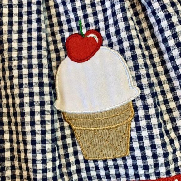 KORANGO Australia Girls Ice-Cream Dress 12-18 Mos Gingham Toddler Girl Summer - Picture 4 of 9